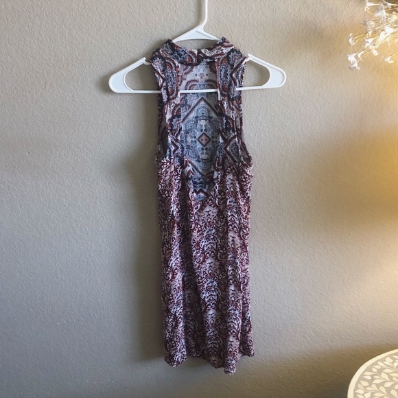 Tribal backless shift mini dress - Picture 4 of 5